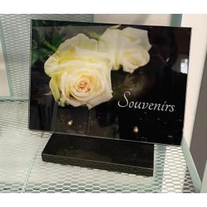Plaque roses blanche