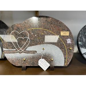 Plaque en granit Doucle Coeur